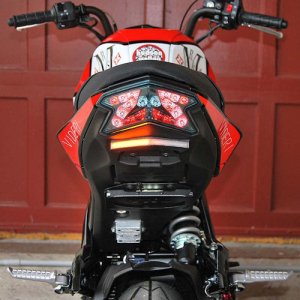 Kawasaki Z125 Fender Eliminator - New Rage Cycles - Black Textured Finish - `16-`27
